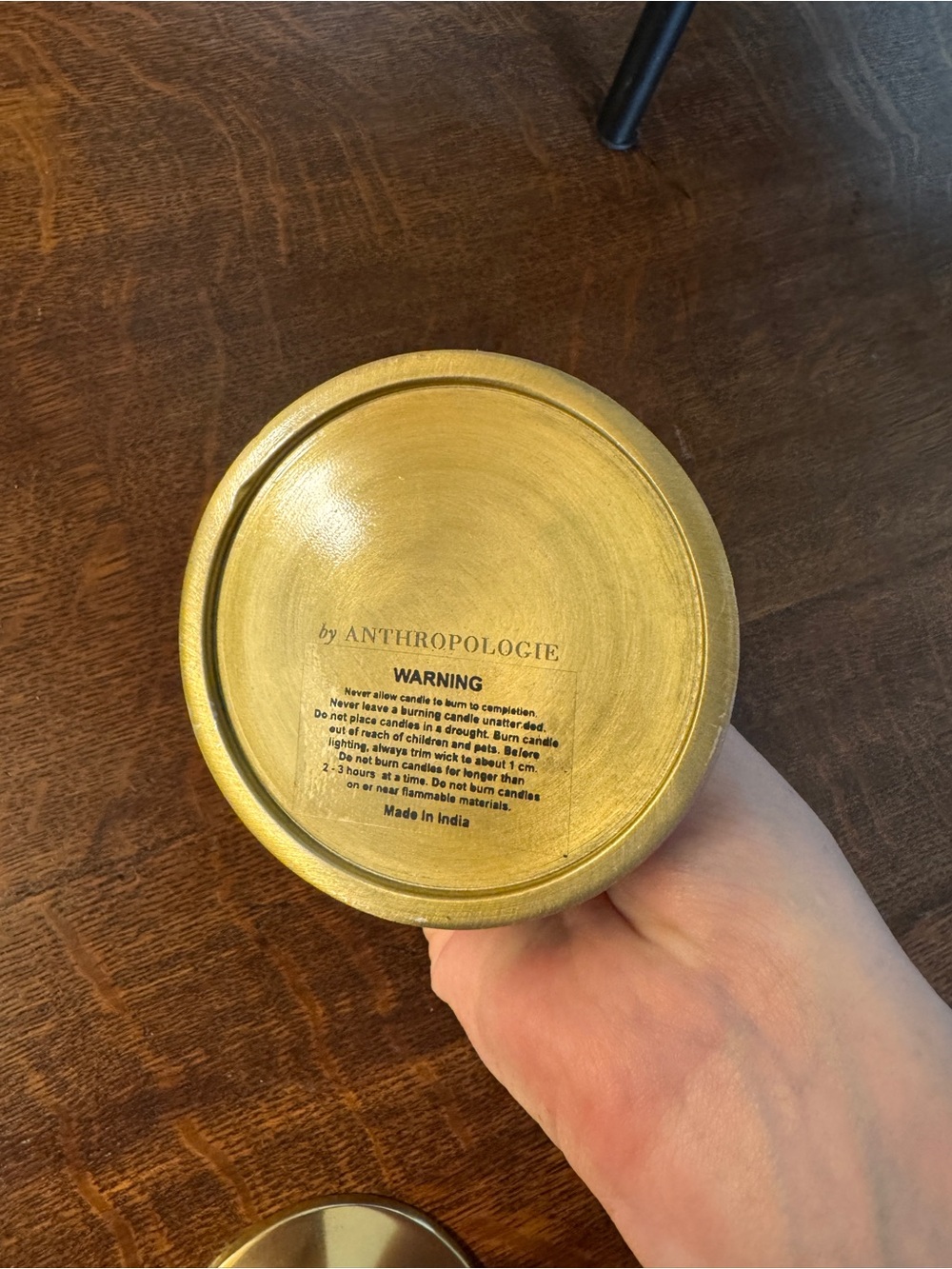 Pair of Anthropologie Lumiere Candle Holders in Gold- LIKE NEW! - Picture 6 of 7